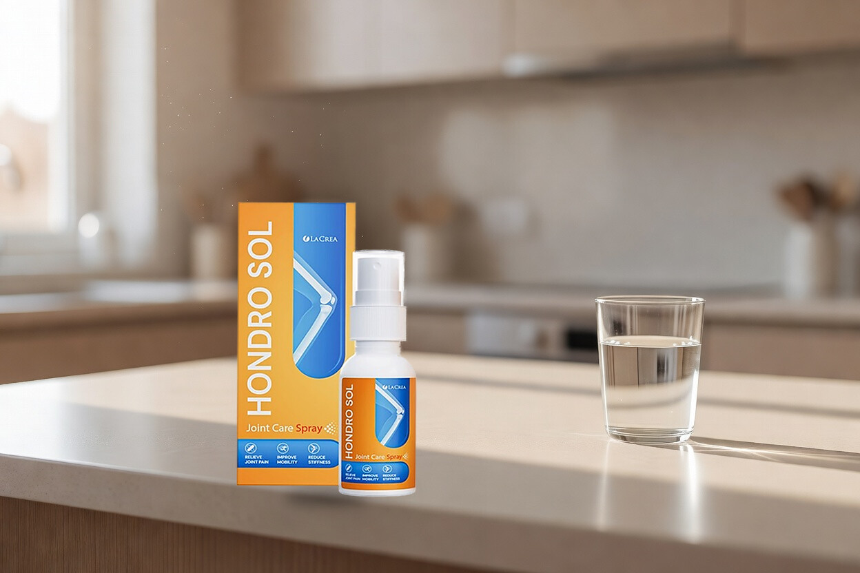 Die Packung und ein Glas Wasser — mehr braucht es nicht.