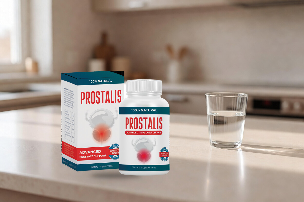 Die Packung und ein Glas Wasser — mehr braucht es nicht.